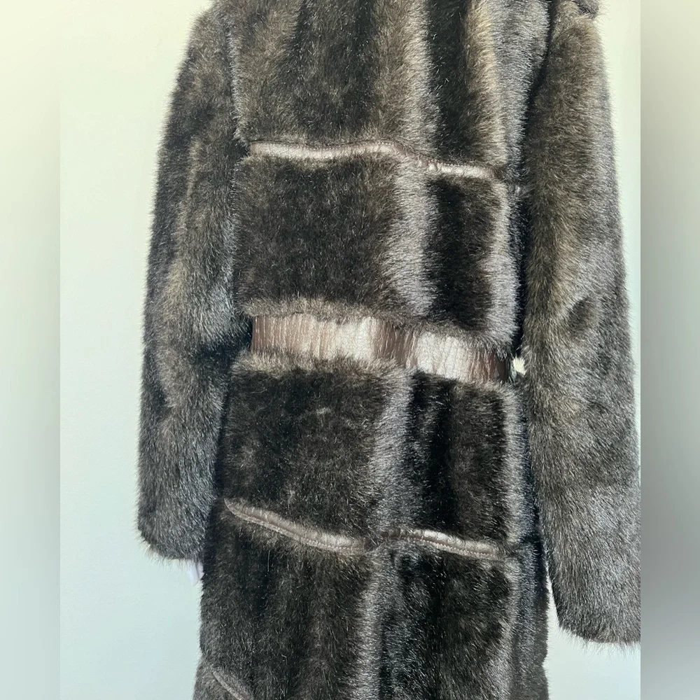 Vintage Mary Lane Full Length Womens Fur Coat Sz 16 - Picture 10 of 13